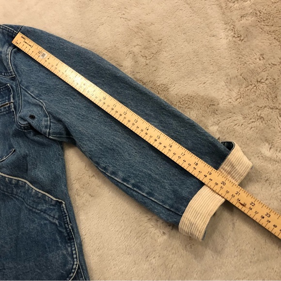 LL Bean Vintage Denim Chore Barn Coat Jacket size medium - Picture 15 of 15